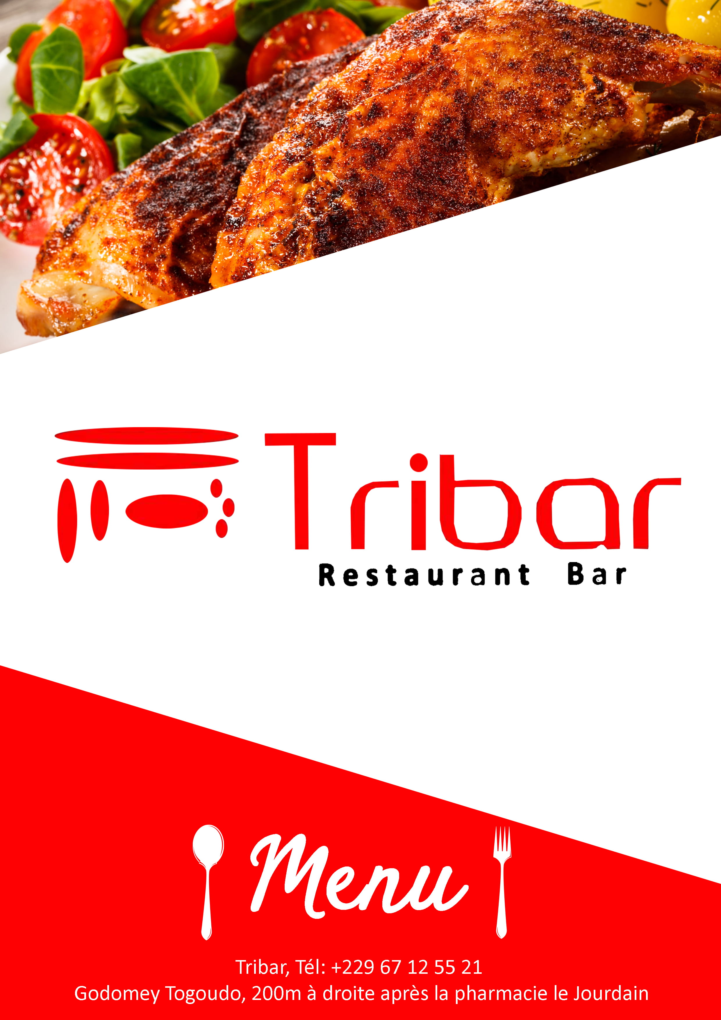 Conception de Carte de Menu – Tri Bar